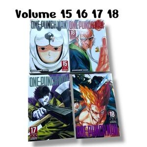 One Punch Man Volumes 15 16 17 18 Paperback Shoenjump Manga English Version